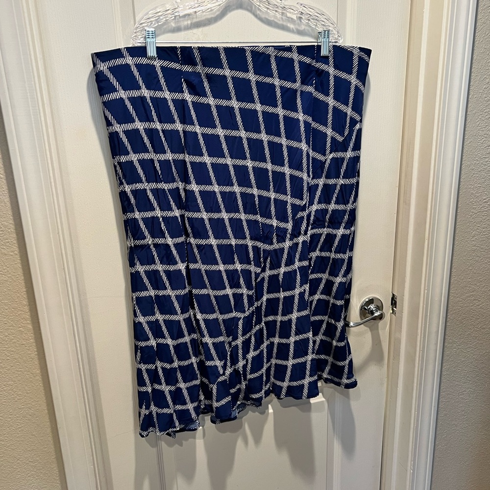 Asymmetrical blue skirt 2xl
